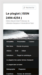 Mobile Screenshot of leplagiat.net